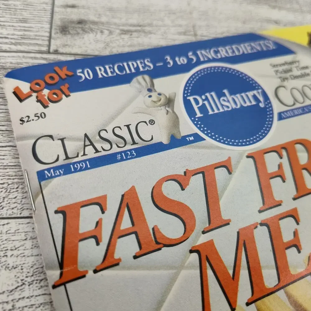 Pillsbury Fast Fresh Meals Classic Cookbook Booklet 1991 Retro Vintage‎